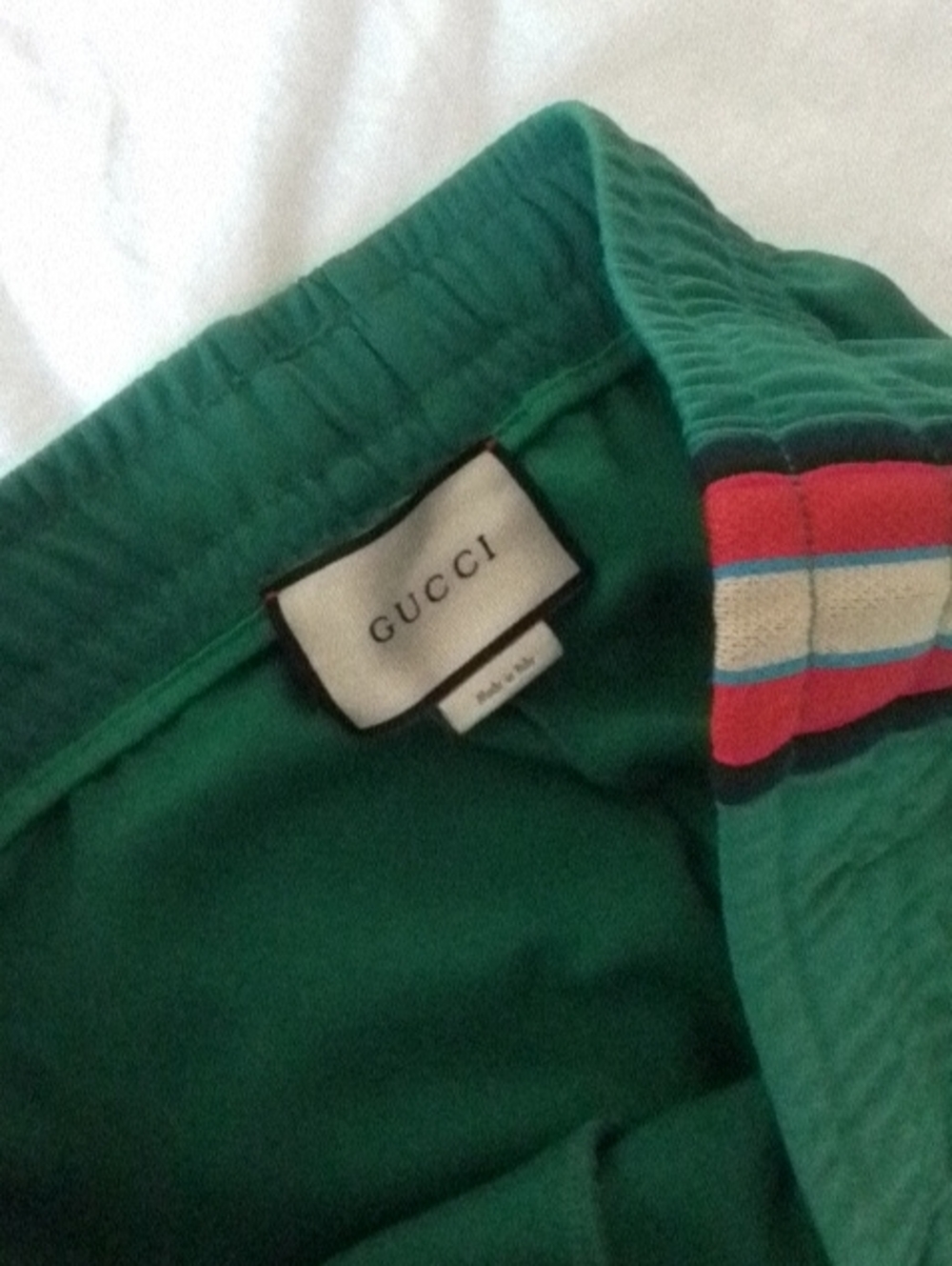 Gucci Vintage Green Track Joggers Lounge Pants - Picture 4 of 6